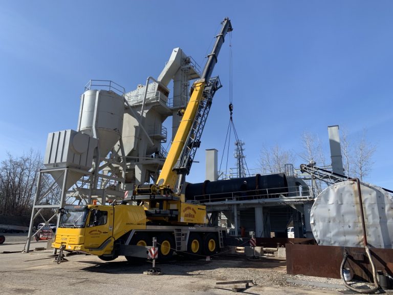 86″ x 32′ Custom Built Dryer/Trunnions Asphalt Producers Service