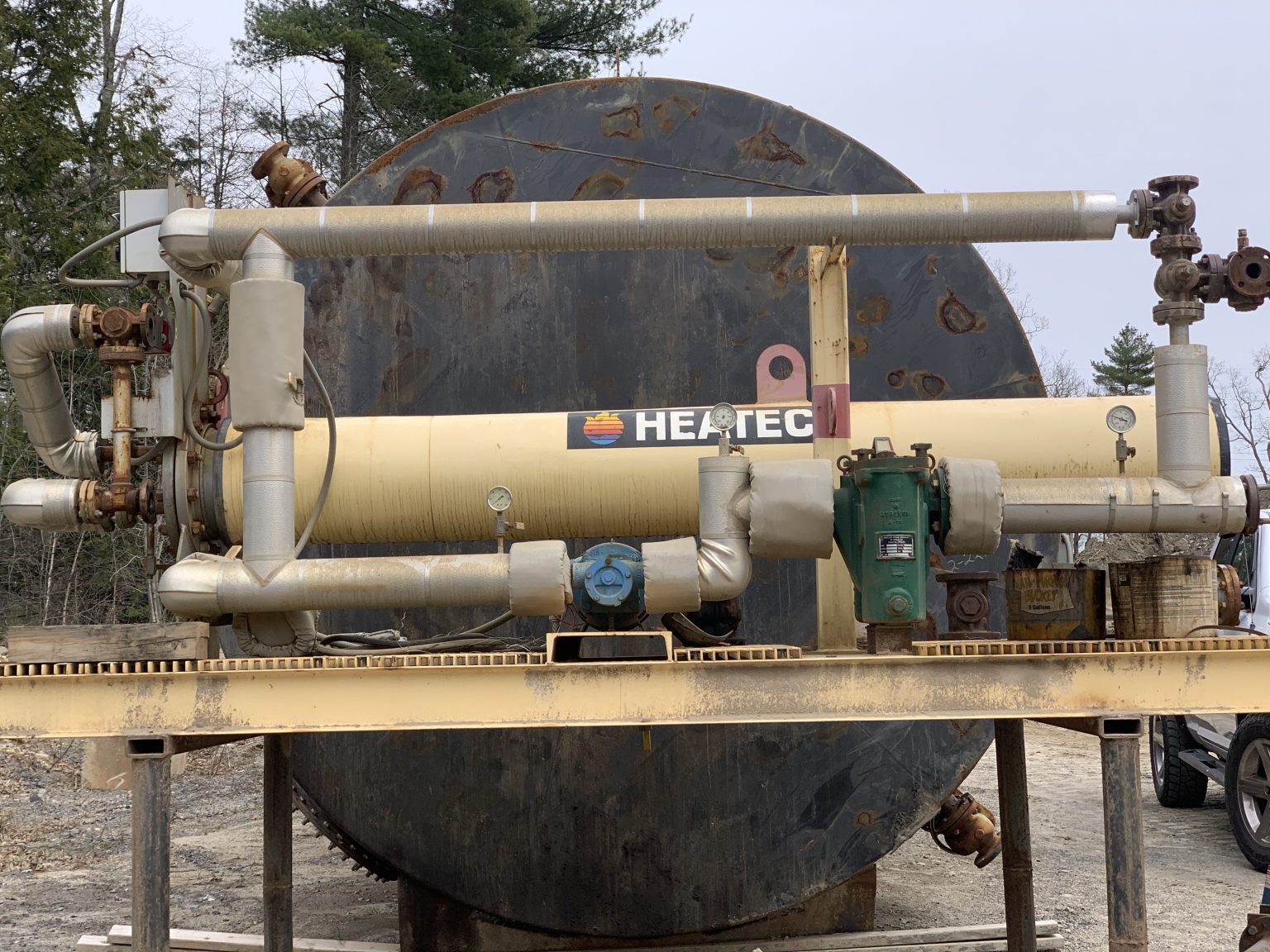 APS MSC001 Heatec Waste Oil Preheater/Pump Skid Asphalt Producers